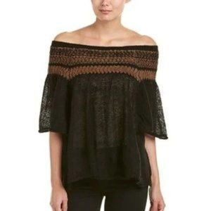 Free People short sleeve mohair sweater